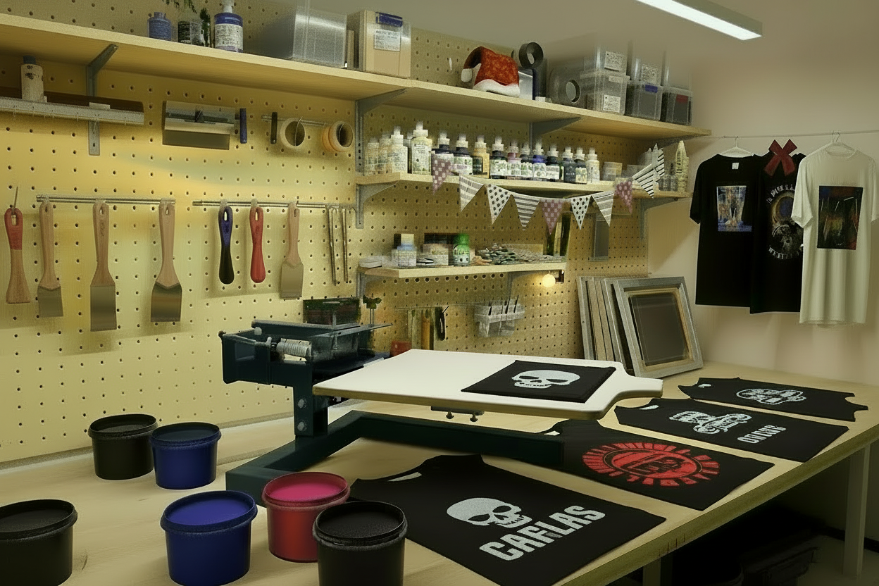 1 Colour Screen Printing Christmas Kit Model 2 Art2Silkscreen
