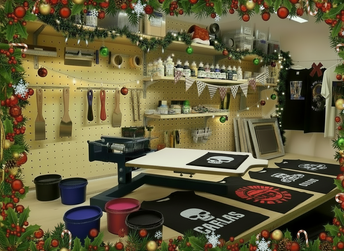 XMAS DEAL 1 Colour Screen Printing Christmas Kit Model 2 Art2Silkscreen