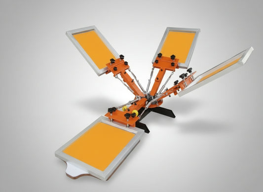 screen printing press 4 colour carousel