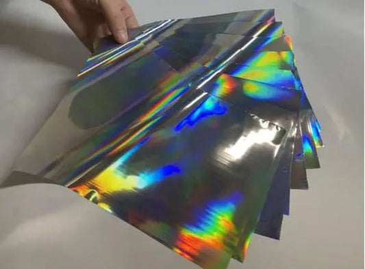 Holographic Silver Foil 610mm x 10 meter roll Art2Silkscreen