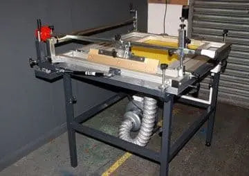 MANUAL SCREEN PRINTING FLATBED TABLE No.1With guided squeegee and vacuum.50x70cm B2 SIZE Art2Silkscreen