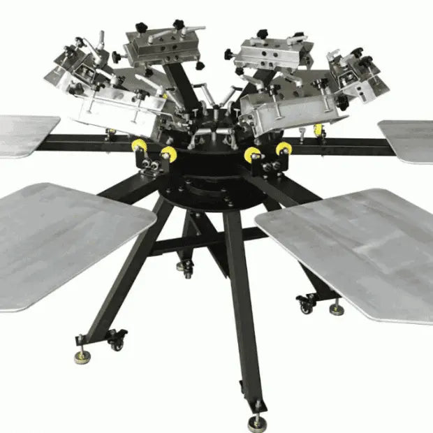 PEGASUS (6/6) 6 COLOUR 6 STATION Floor Standing Micro Registration Art2Silkscreen