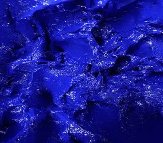 ROYAL BLUE plastisol ink with a rich, glossy texture, ideal for screen printing on fabric.