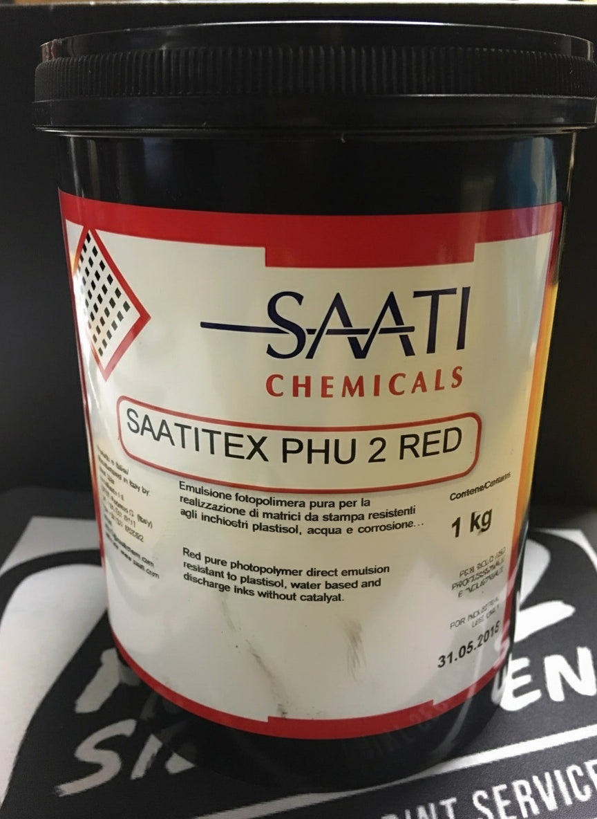 Saati Saatitex PHU 2 Red Emulsion (1 PART) Photopolymer Art2Silkscreen